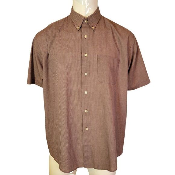 Van Heusen Men's Wrinkle Free Short Sleeve Button Down Shirt (Size XL) - Picture 1 of 6